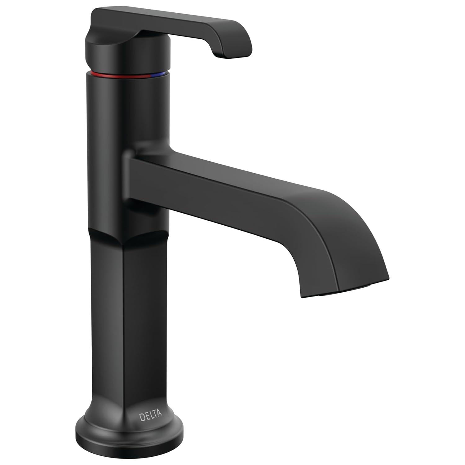 Tetra Single Hole Bathroom Faucet, Single Handle Bathroom Sink Faucet with Drain Assembly