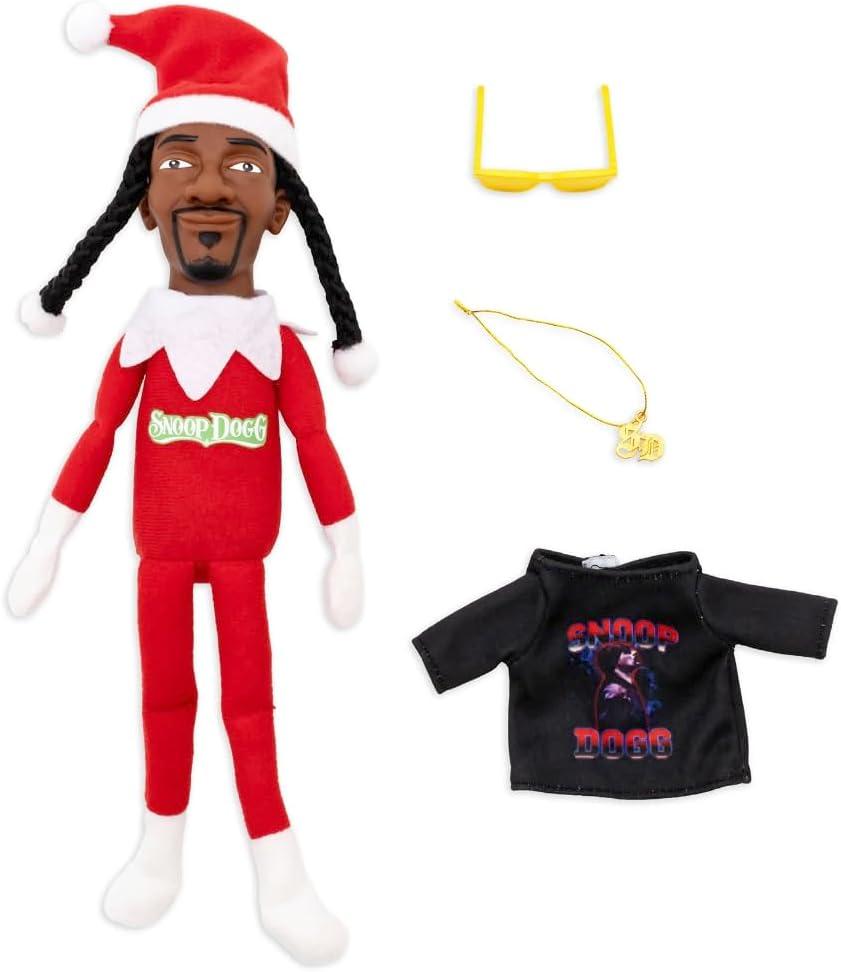 Snoop Elf on a Shelf, Elf Doll,2024 Christmas Gift Toy 12" Figurine Elf, Plush Toys,+Big Size Gift Box(Special2024Edition)
