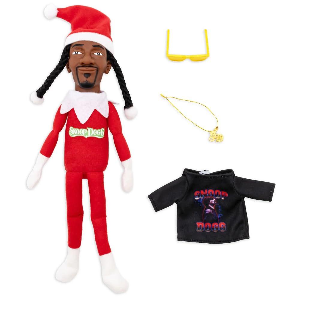 Snoop Elf on a Shelf, Elf Doll,2024 Christmas Gift Toy 12" Figurine Elf, Plush Toys,+Big Size Gift Box(Special2024Edition)