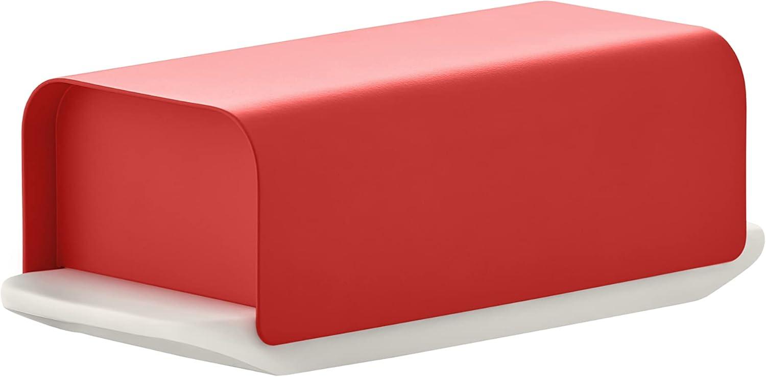 Alessi Mattina Butter Dish Red