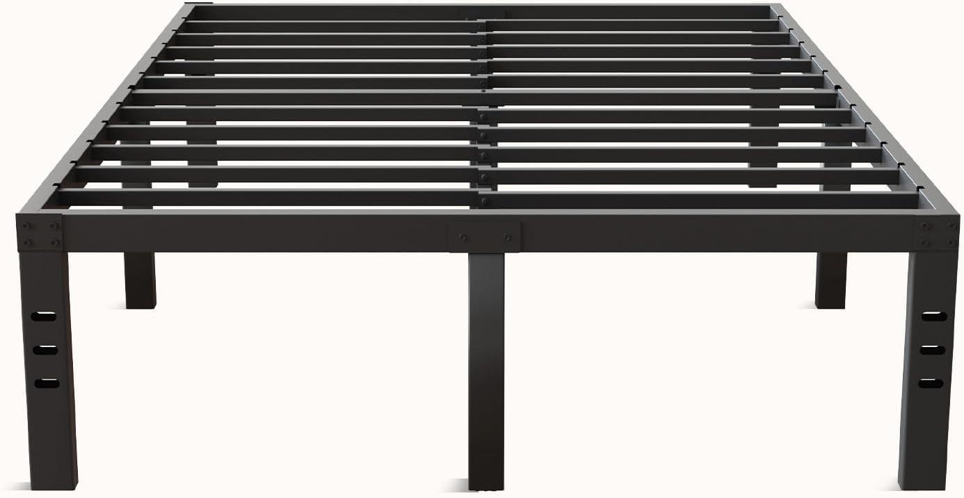 Novilla King Size Bed Frame, 14 Inch Metal Platform Bed Frame King Size with Storage Space Under Bed, Heavy Duty Steel Slat Support, Easy Assembly, No Box Spring Needed