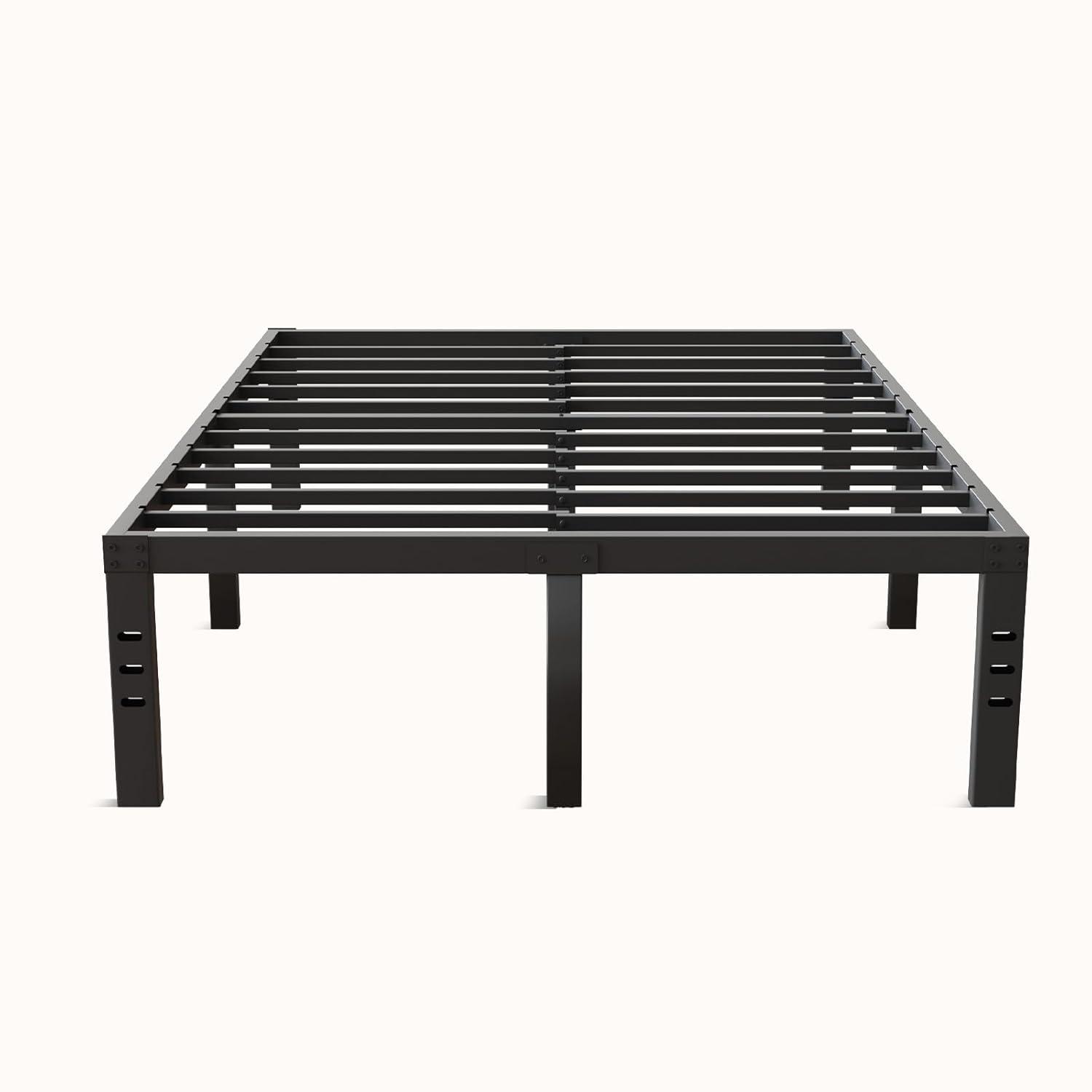 Novilla King Size Bed Frame, 14 Inch Metal Platform Bed Frame King Size with Storage Space Under Bed, Heavy Duty Steel Slat Support, Easy Assembly, No Box Spring Needed