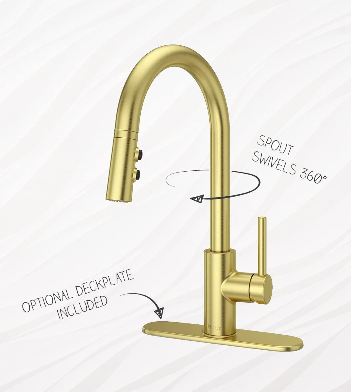 Pfister LG529SABG Stellen Pull Down Single Handle Kitchen Faucet