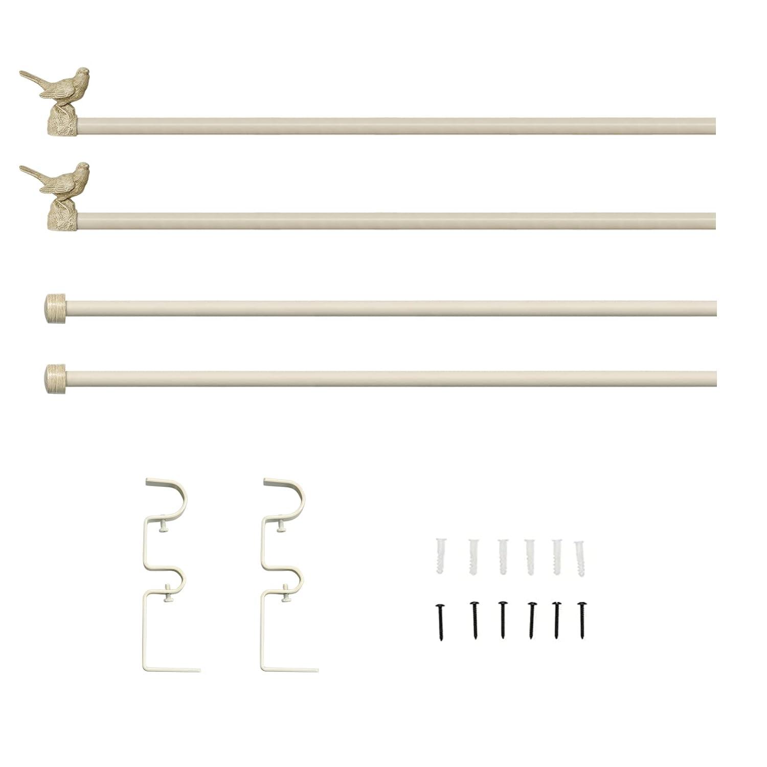 Meriville Adjustable Double Curtain Rod