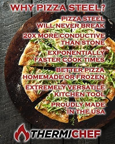 by Conductive Cooking Square Pizza Steel 1/4" Deluxe Version, 16"x16"