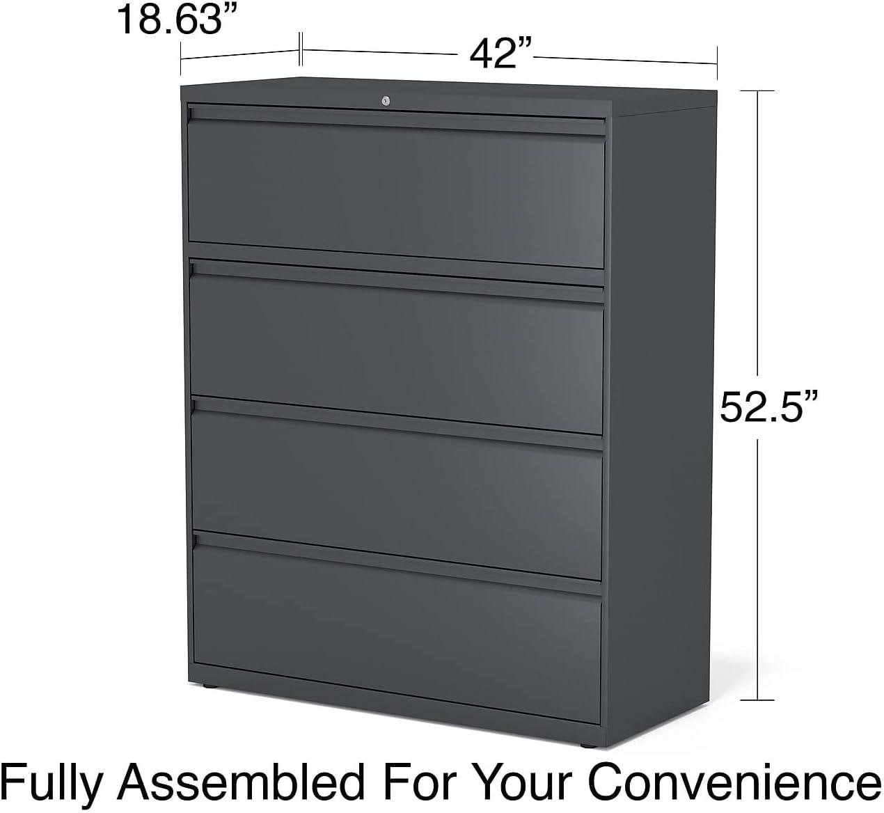 Fortress 36'' Wide 4 -Drawer Steel File Cabinet