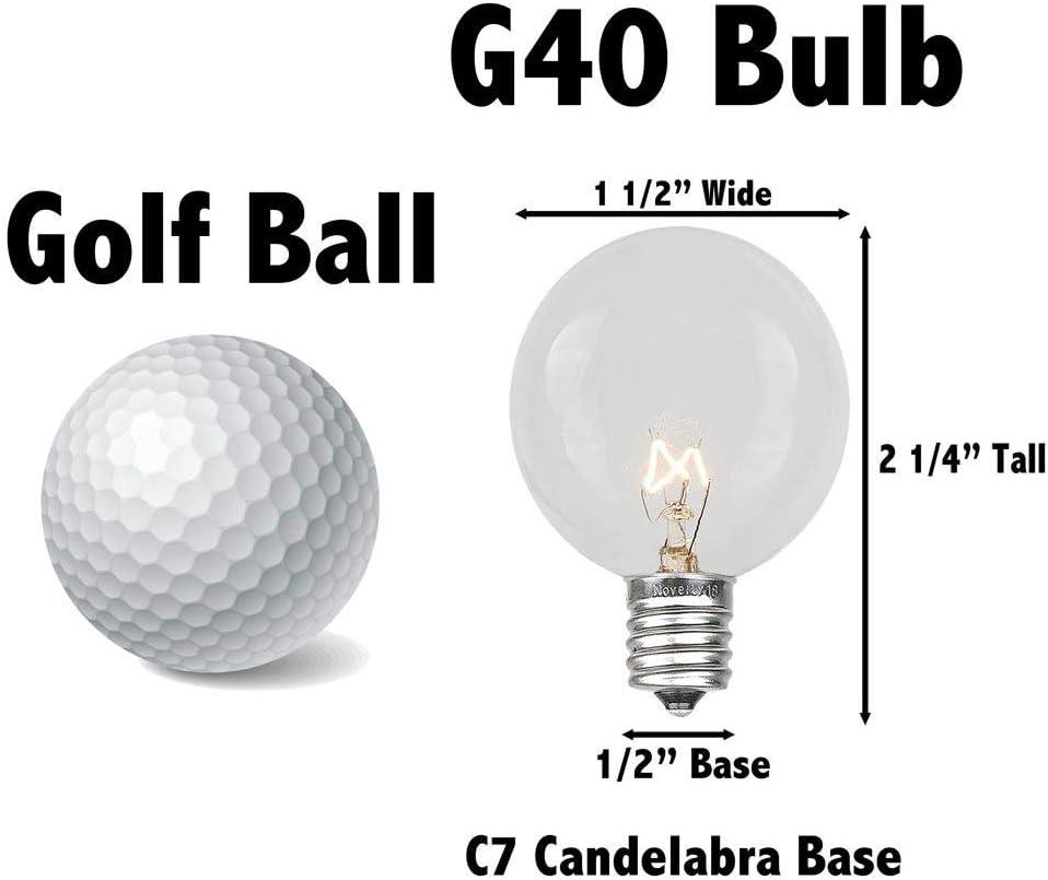 Patio Outdoor 25 - Bulb 25'' Plug-in Globe String Light