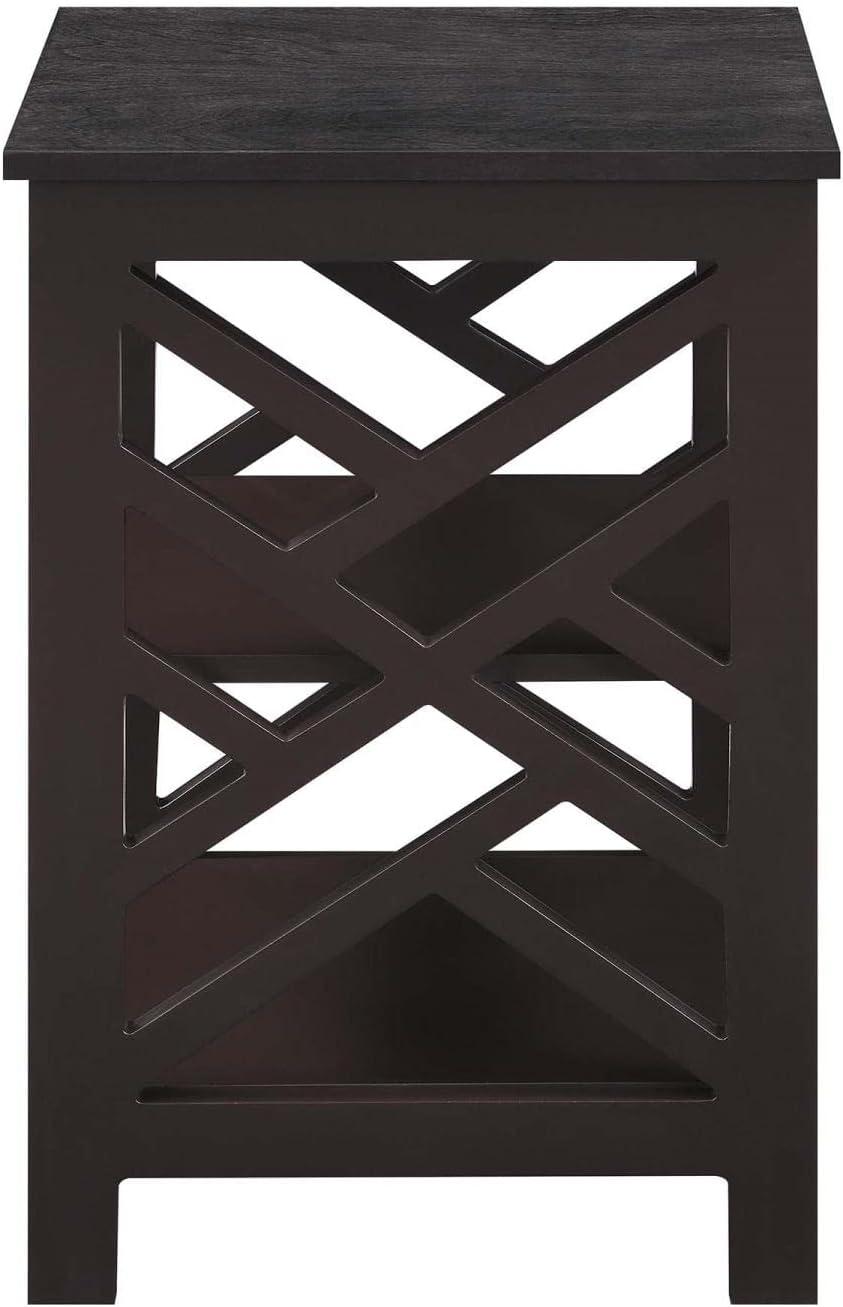 Convenience Concepts Titan End Table with Shelves, Multiple Finishes