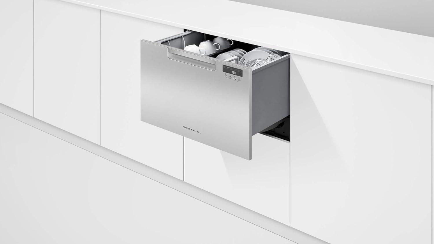 EZKleen Stainless Steel Built-In Single Drawer Dishwasher