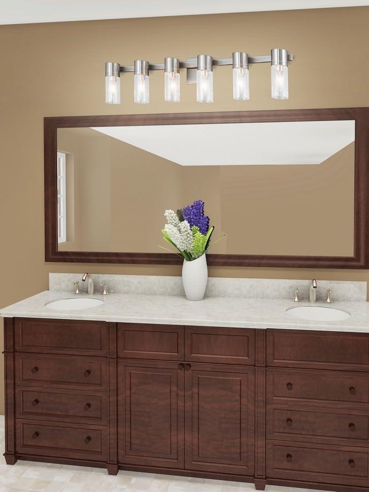 Livex Lighting Midtown 6 - Light Vanity in  Brushed Nickel