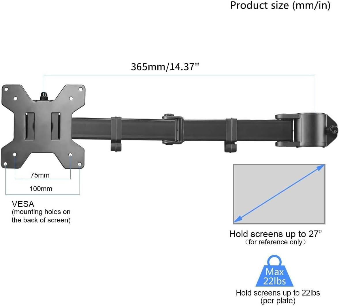 Vivo Single Monitor Arm for Desk Stand