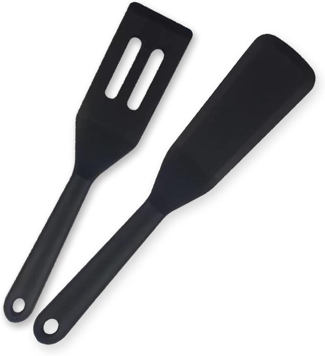 Mini Brownie Serving Spatula, Cookie Silicone Spatulas Flexible Nonstick Silicone Serve Turner Heat-Resistant for Flip Egg in Small Frying Pan Cookie Batter Cookware Cooking Baking