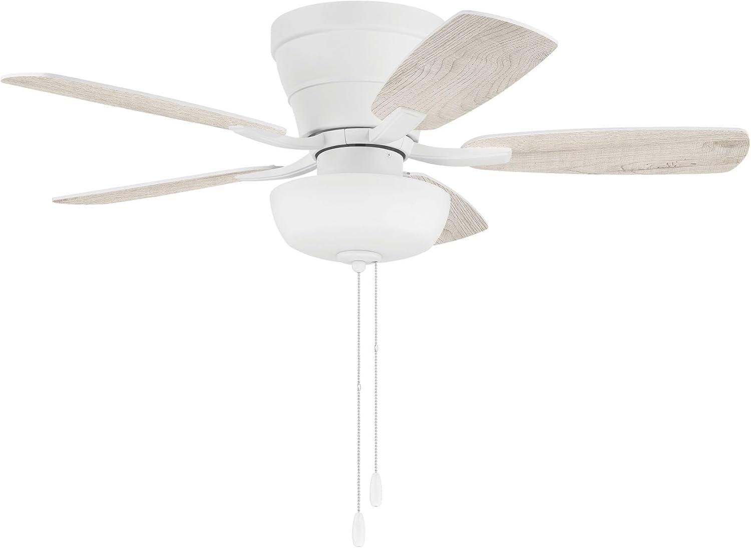 Craftmade Lighting - Wheeler - 5 Blade Flush Mount Ceiling Fan with Light