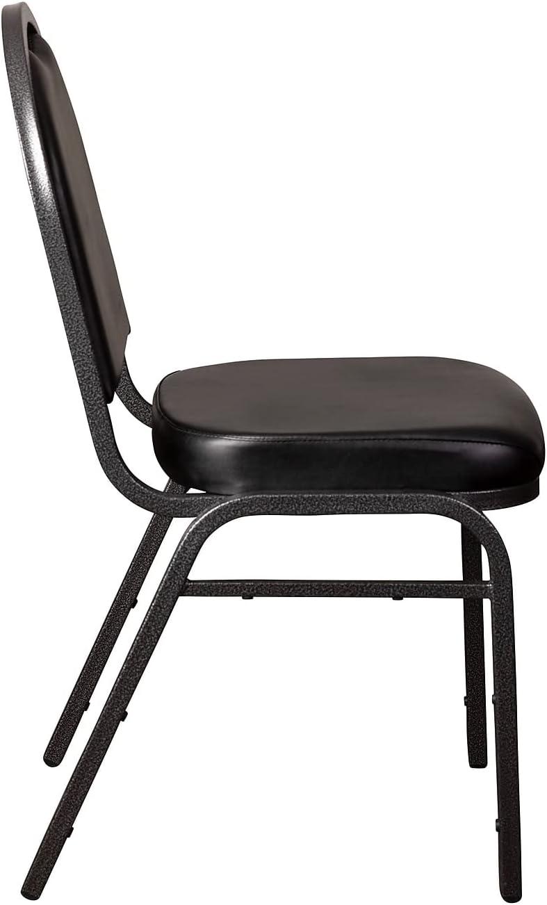 Commercial Dome Back Stacking Banquet Chairs with Metal Frames