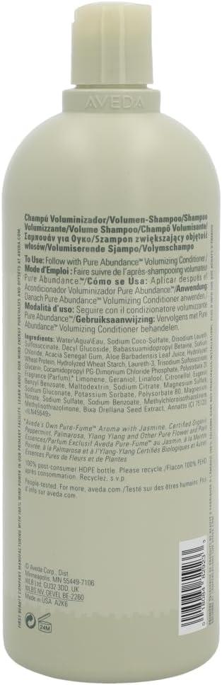 Aveda Pure Abundance Shampoo 33.8oz/1 Liter