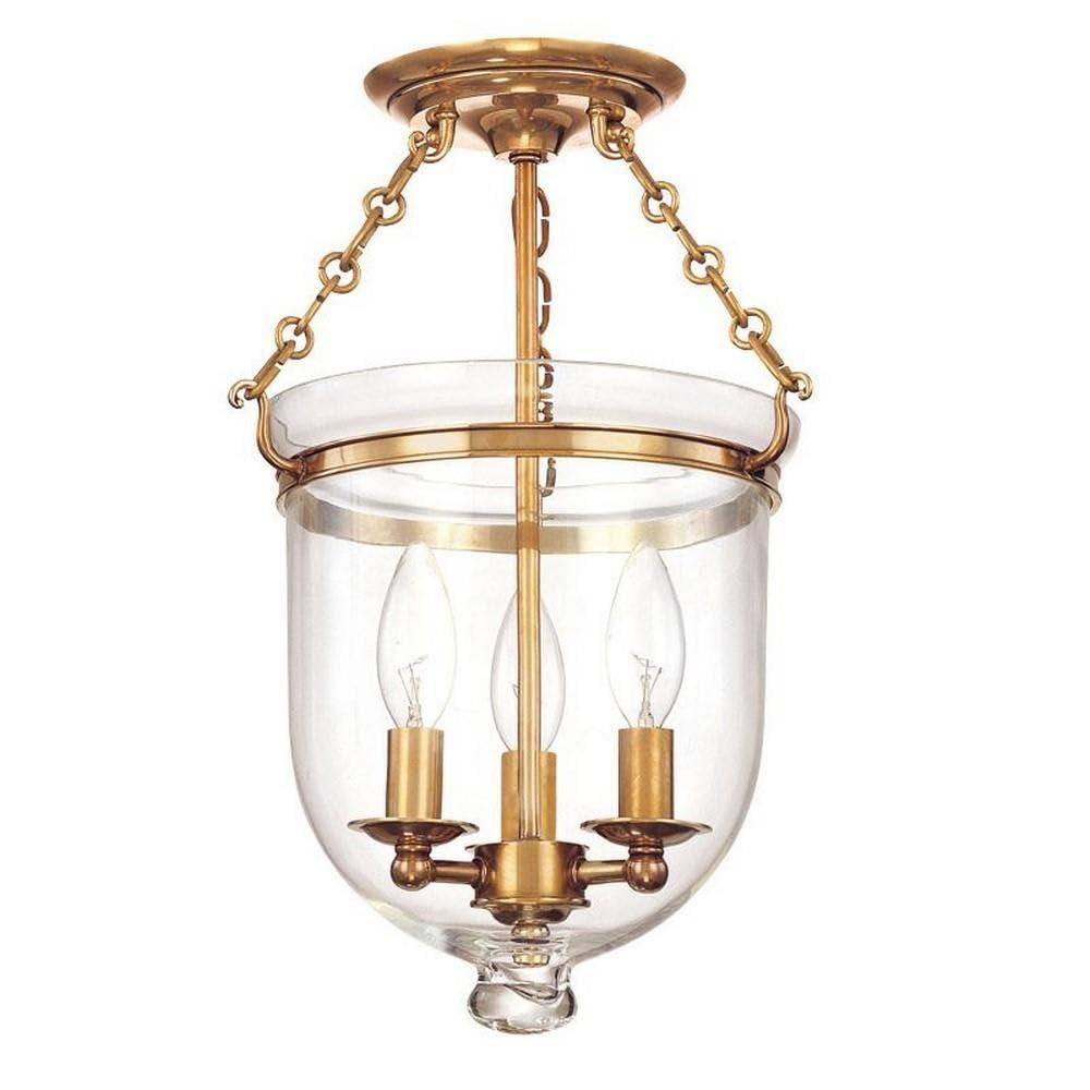 Williamsburg Hampton Glass Semi Flush Mount