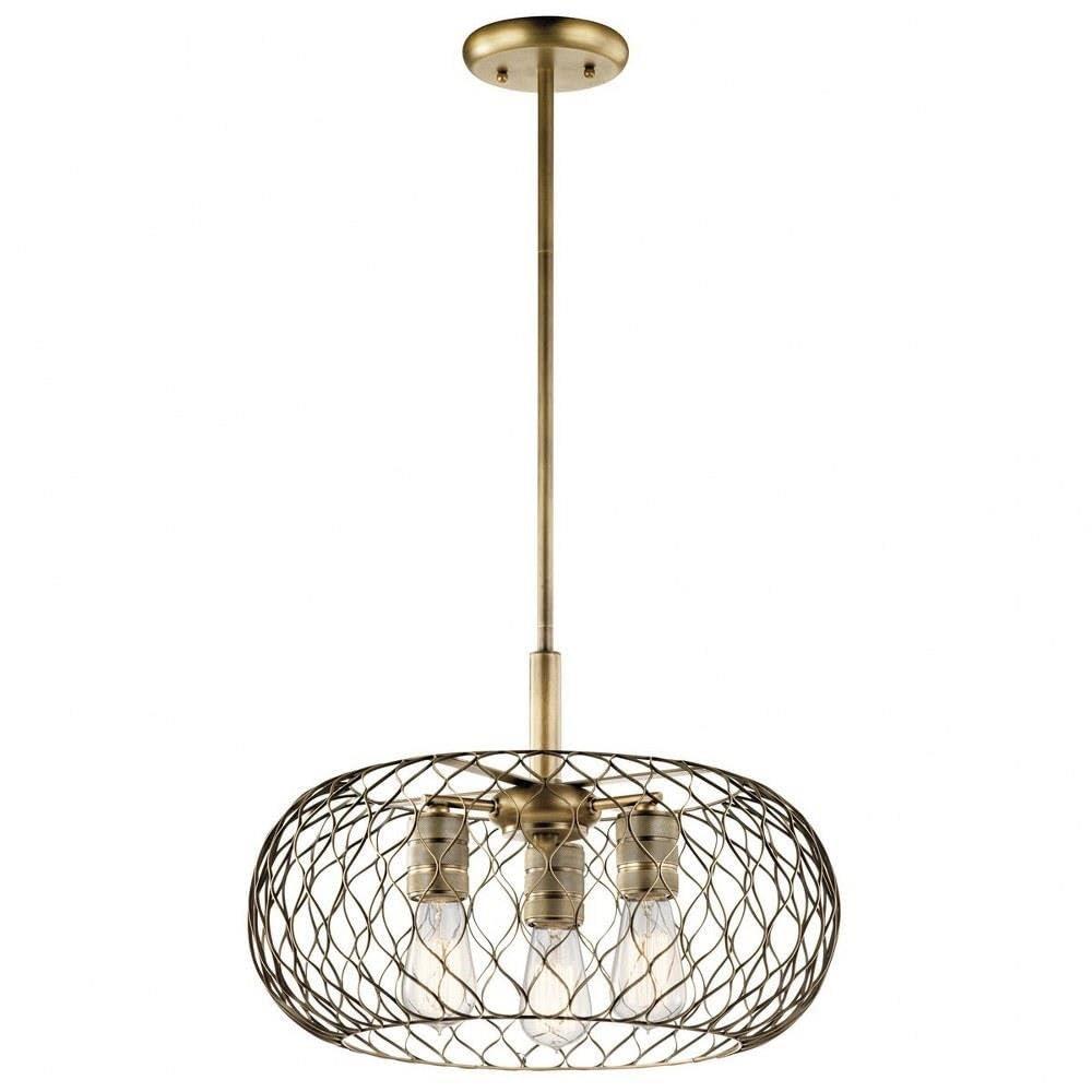 Kichler Lighting Devin 3 - Light Pendant in  Natural Brass