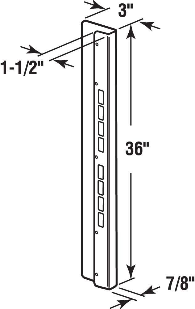 Mega-Jamb Reinforcing Kit, For 1-3/8 in. Doors, Steel, White (Single Pack)