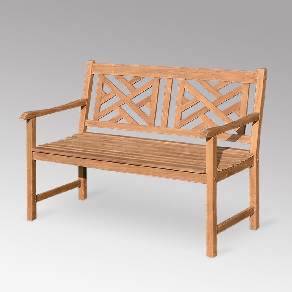 Cambridge Casual Willem Outdoor Teak Bench - Gray