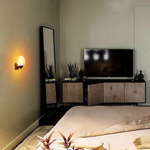 2 Pack Salt Night Light Lamp, Pink Natural Himalayan Salt Lamp, Mini Carved Salt Crystal Night Light Wall Light with Bulbs, Saftety Approved Wall Plug, Bedroom Decoration and Lighting