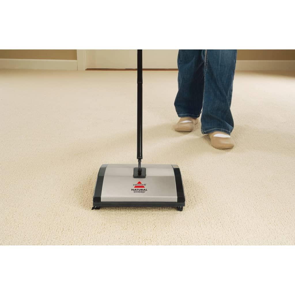 Natural Sweep Lightweight Carpet and Floor Sweeper with Nylon Bristles