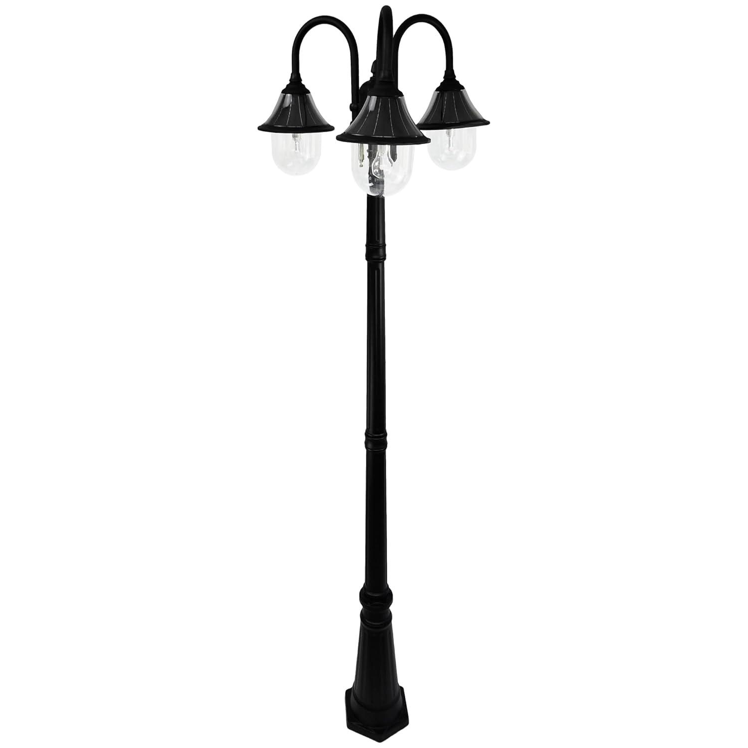 Orion Triple Head Lamp Post - Black