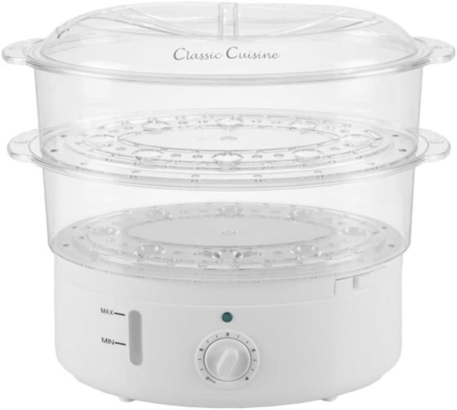 Vegetable Steamer Rice Cooker (White) by Classic Cuisine