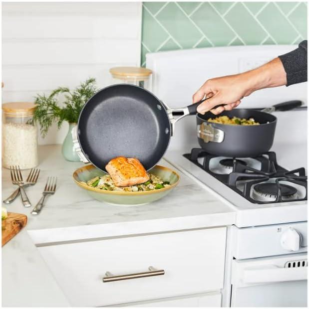 Calphalon 8-Piece Hard-Anodized Nonstick Cookware Set with AquaShield