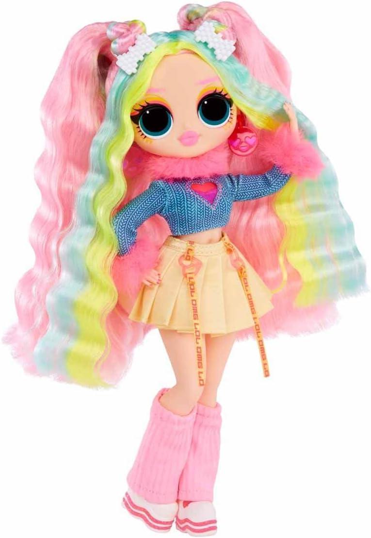 LOL Surprise OMG Sunshine Color Change Bubblegum DJ Fashion Doll with Color Changing Hair and Fashions and Multiple Surprises – Great Gift for Kids Children Ages 4+