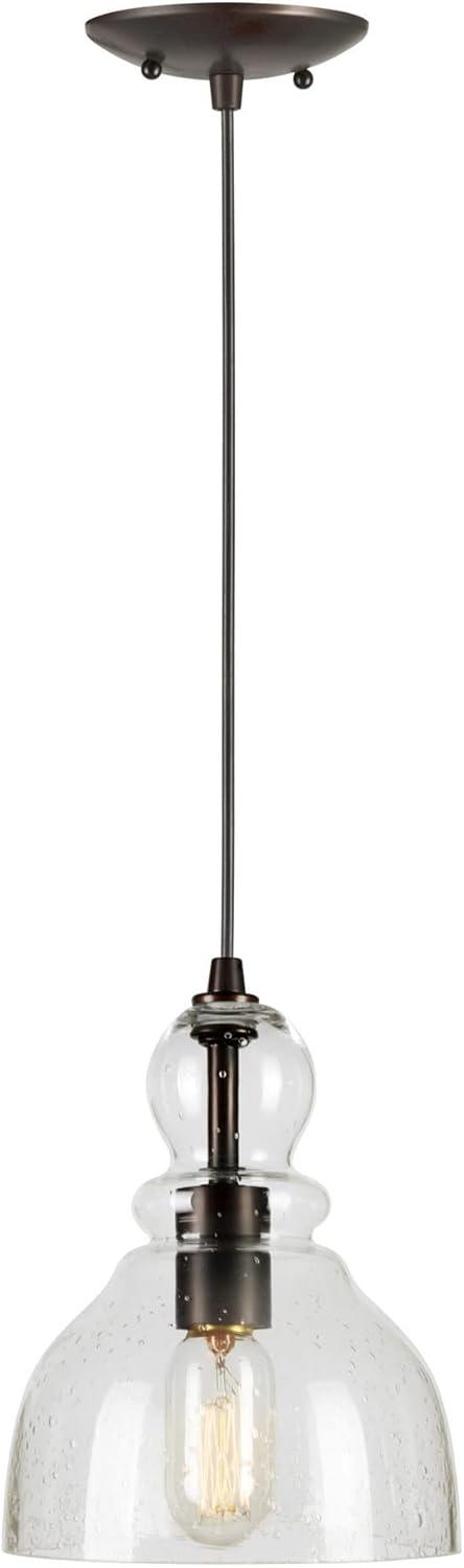 Forte Lighting 2678-01 1 Light 7" Wide Mini Pendant - Bronze