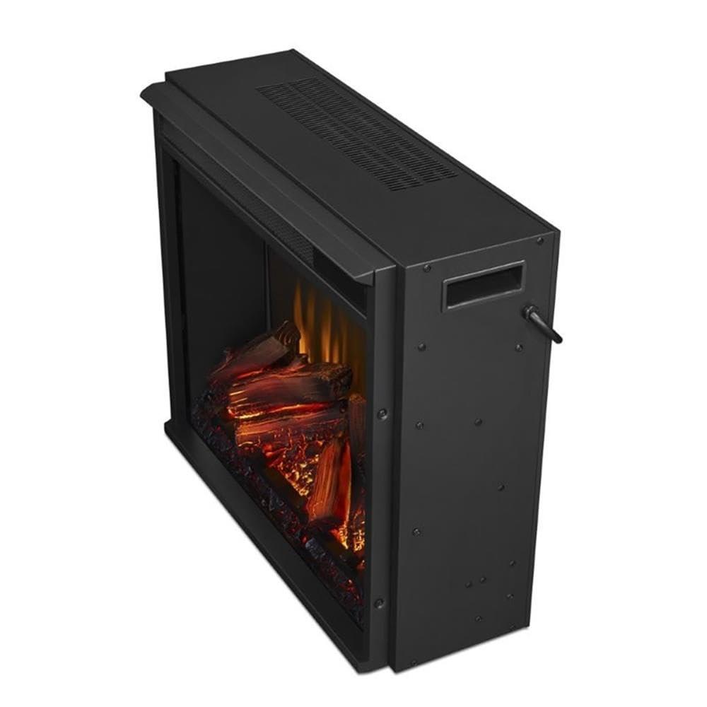 Bowery Hill Contemporary Solid Wood Electric Fireplace in Espresso