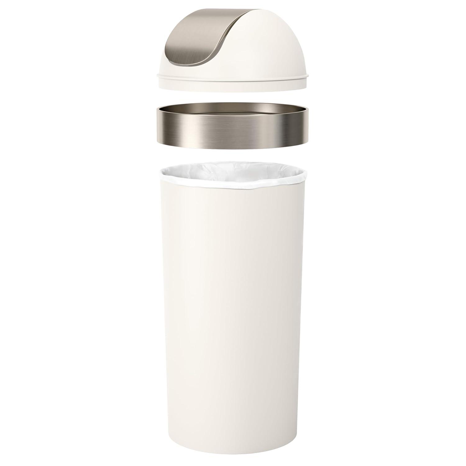 Umbra Venti Plastic Swing Top Trash Can - 16 Gallons