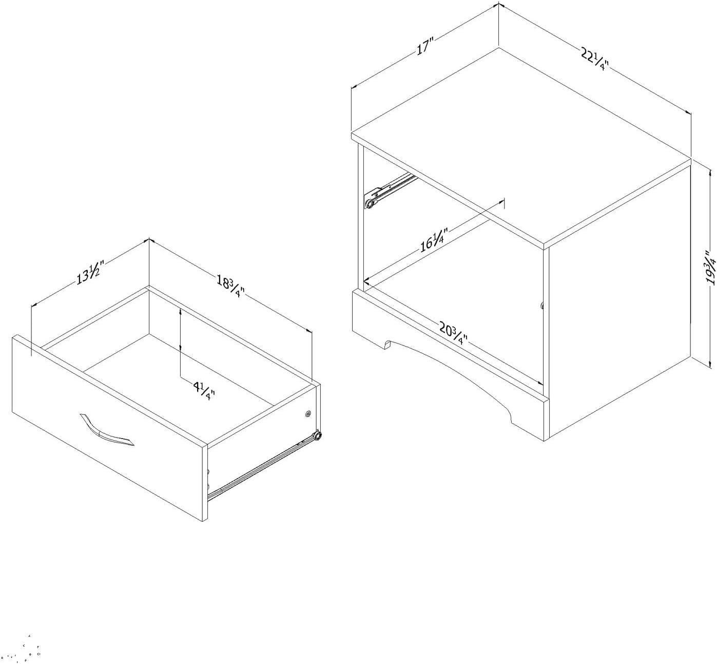 Lochran 22.25'' W Nightstand