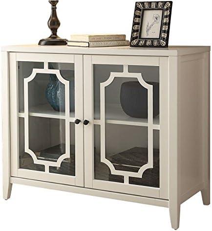 Acme Furniture Ceara Decorative Storage Cabinet White Finish