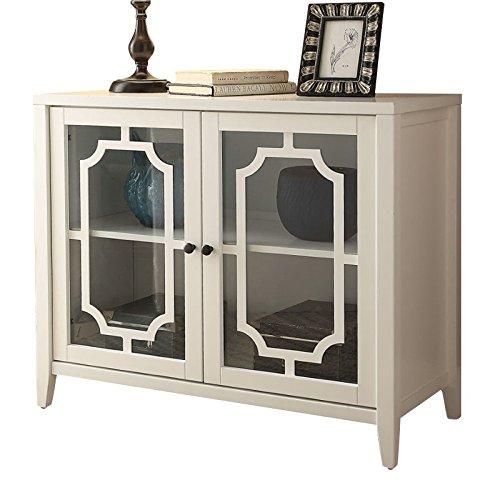 Acme Furniture Ceara Decorative Storage Cabinet White Finish