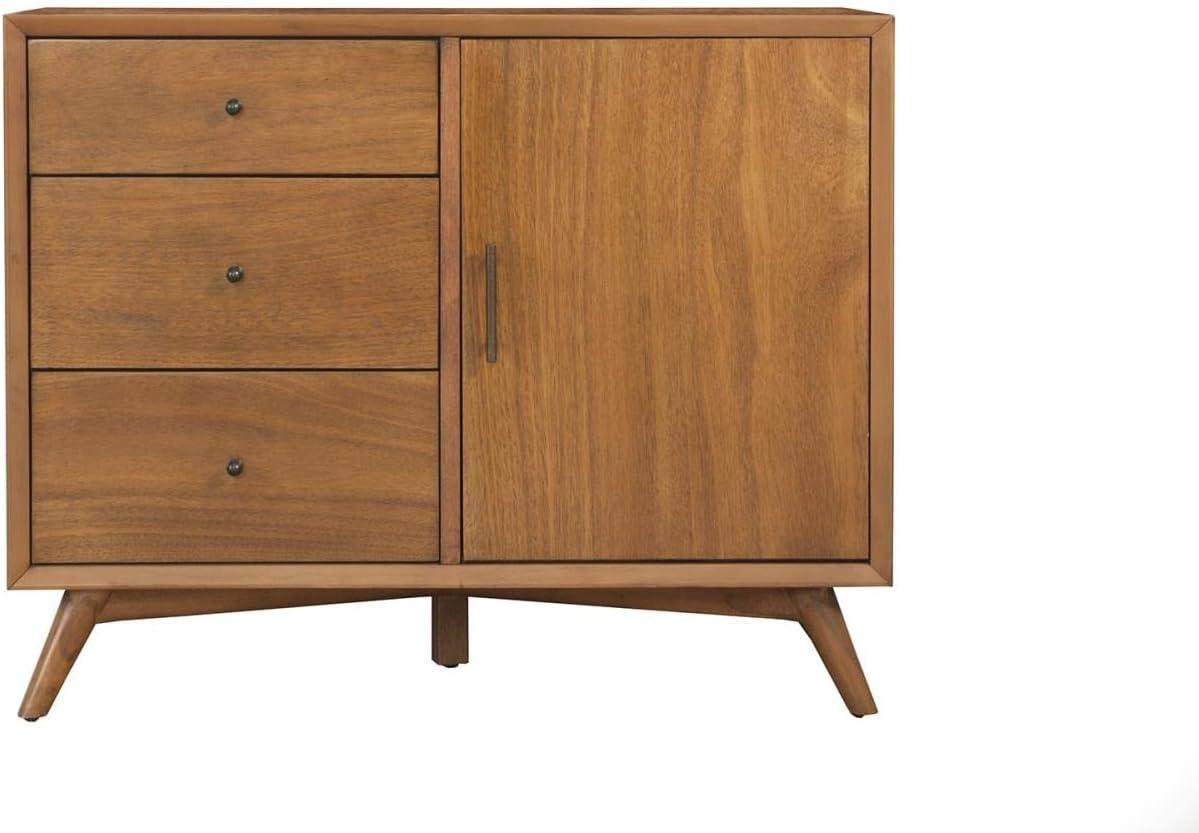 Acorn Brown 40" Mahogany Solid Wood Mid-Century Accent Cabinet