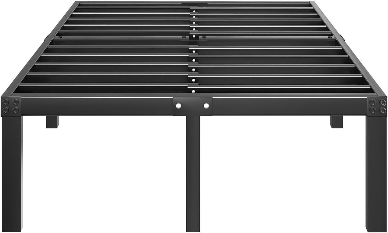 Novilla King Size Bed Frame, 14 Inch Metal Platform Bed Frame King Size with Storage Space Under Bed, Heavy Duty Steel Slat Support, Easy Assembly, No Box Spring Needed