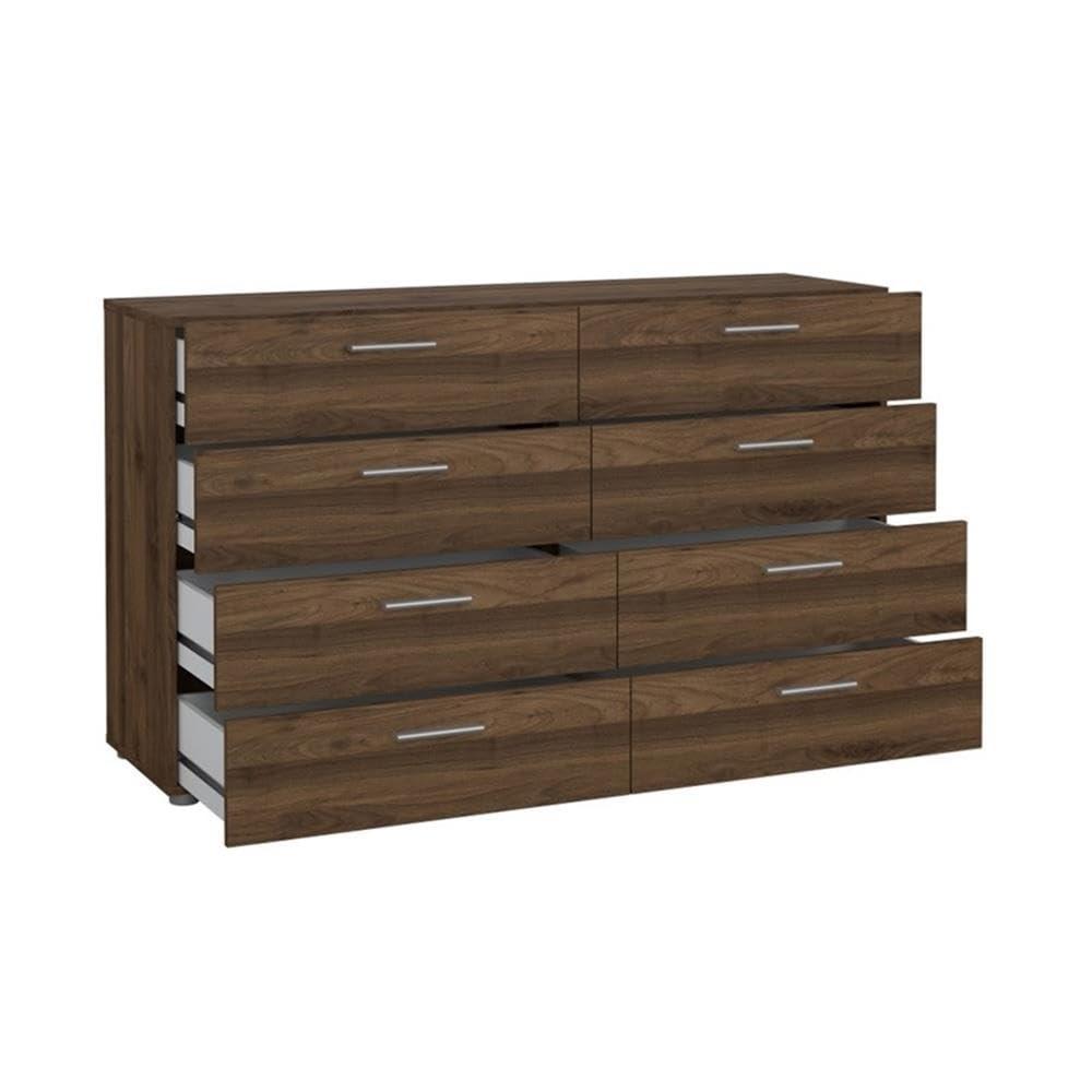 Tvilum Austin 8 Drawer Double Dresser, Walnut