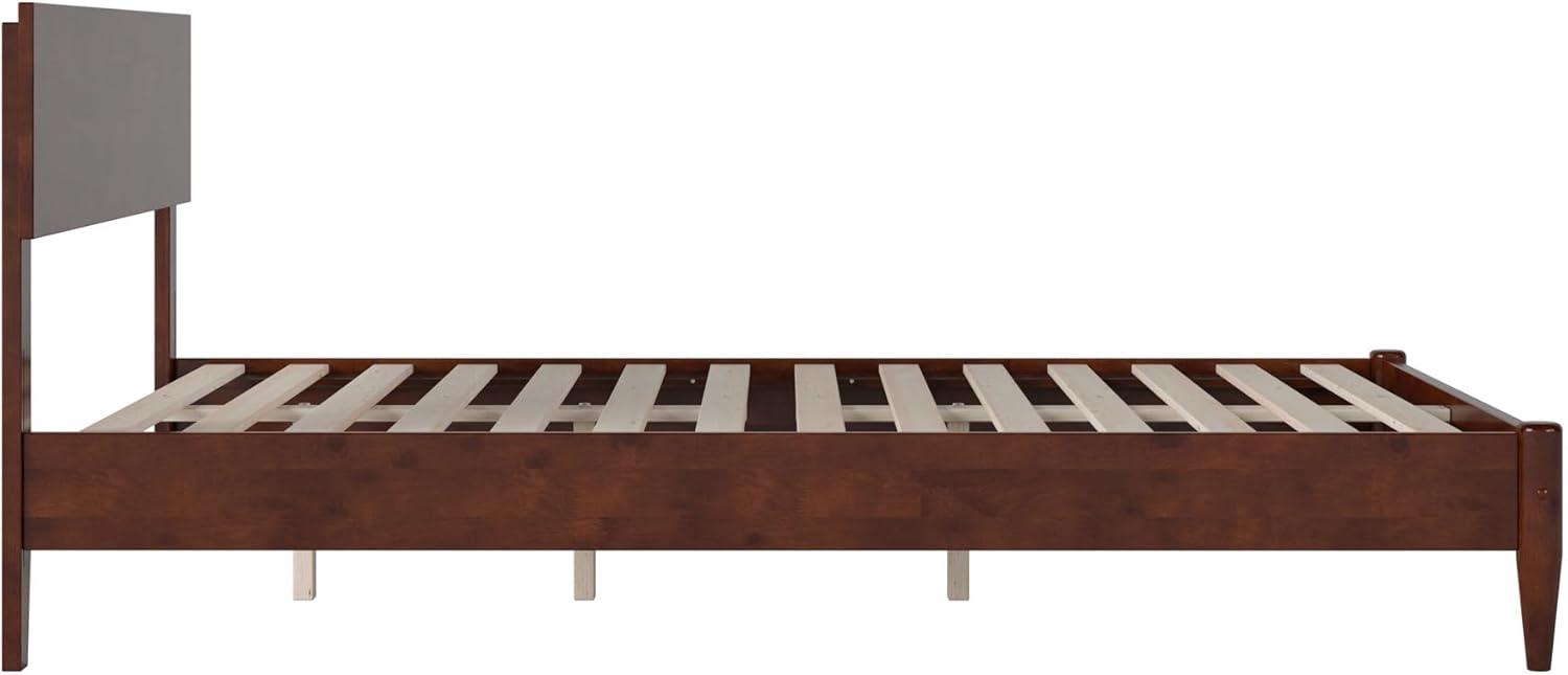AFI Aria Queen Modern Solid Wood Low Profile Platform Bed, Walnut