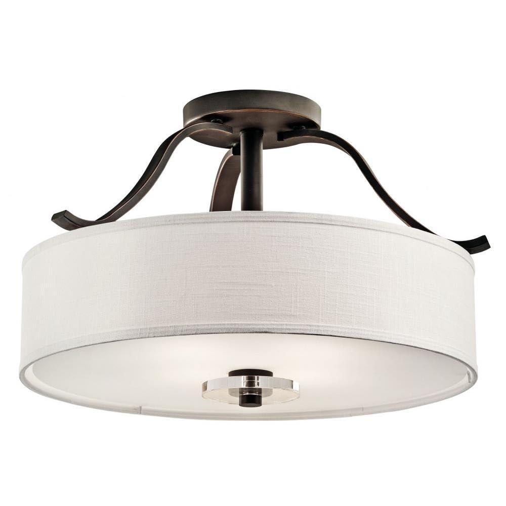 Kichler Lighting Leighton 4 - Light Semi-Flush Mount in  Olde Bronze