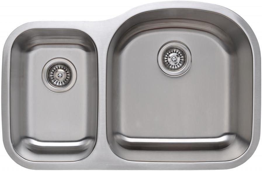 Craftsmen Series 31.5'' L Undermount Double Bowl Stainless Steel Kitchen Sink