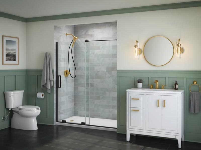 Essential Round Wall Mirror, Bathroom/Vanity Mirror with Frame
