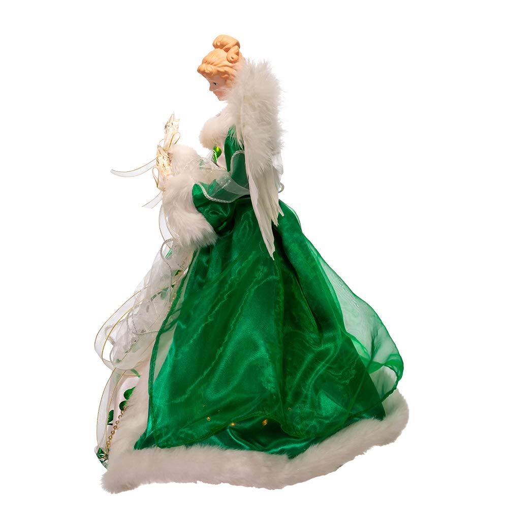 Kurt Adler Fabric Tree Topper - Lighted