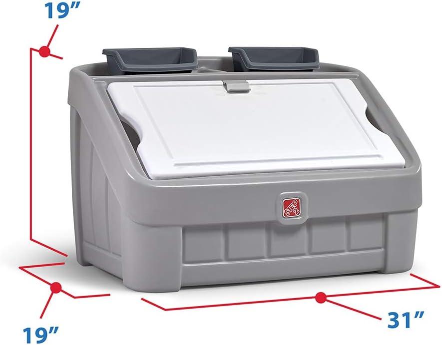 Step2 Step2 Gray 2-in-1 Toy Box