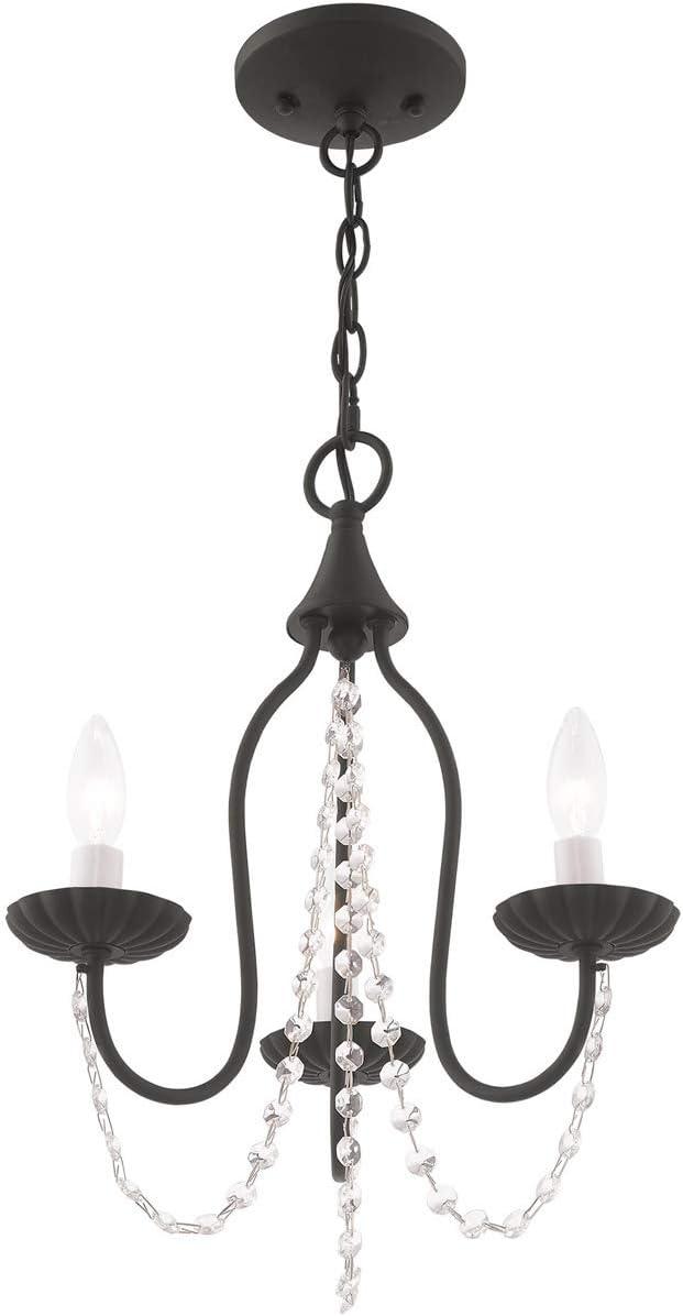 Livex Lighting Alessia 3 - Light Chandelier in  Black