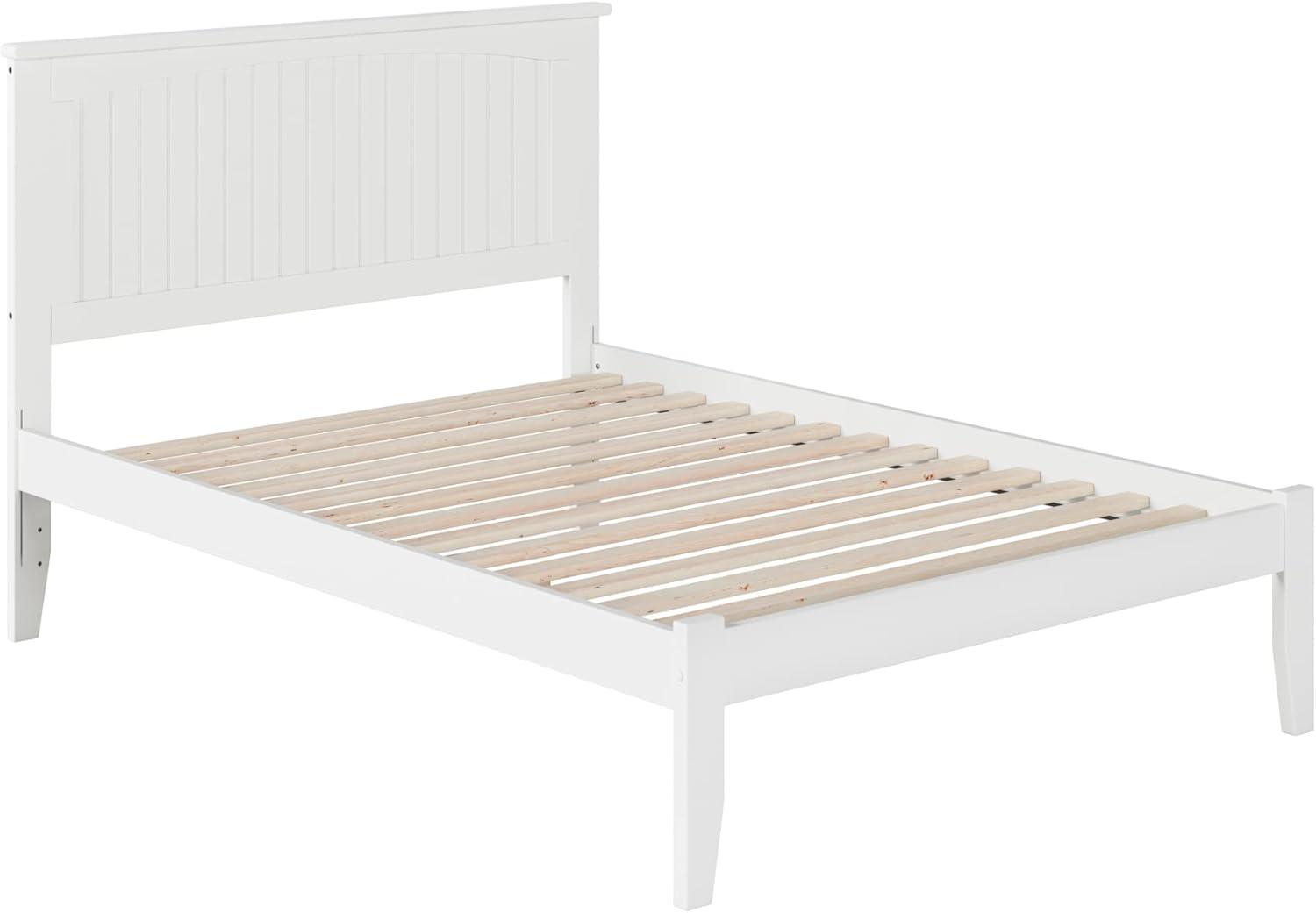 Nantucket Classic Cottage Full/Double Wood Frame Bed with Drawer, White