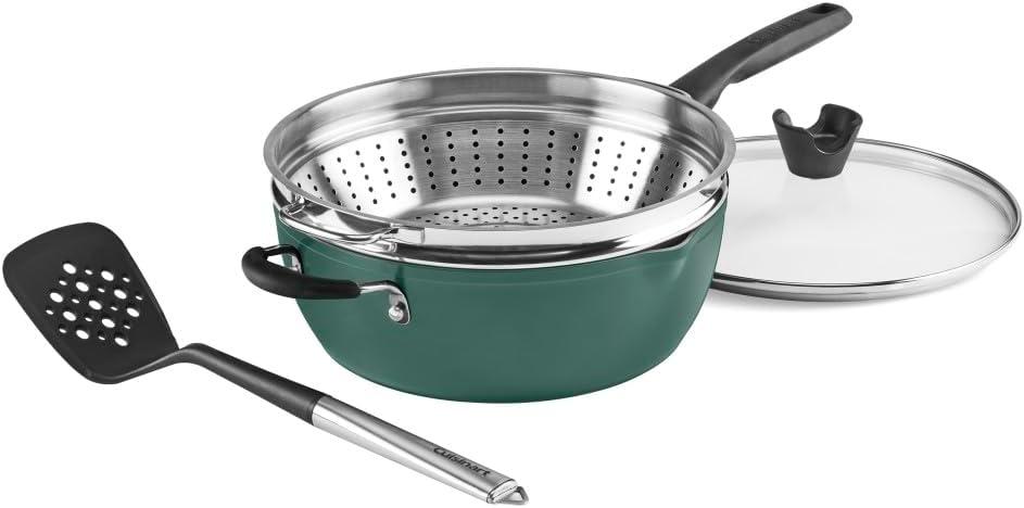 Cuisinart Cuisinart Preferred Pan 4 Piece Set (4.5 Qt. Multi-Purpose Pan with Cover, Steamer, Slotted Turner)