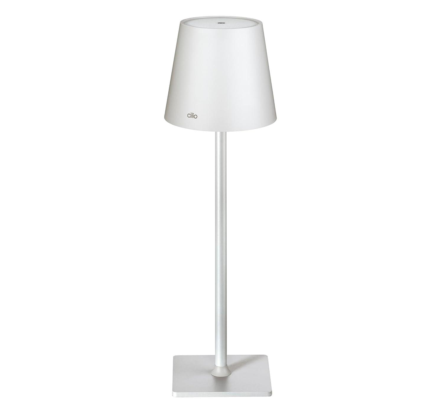 CILIO "Sole" LED Table Lamp, white, 13.75" x 4.25" dia.