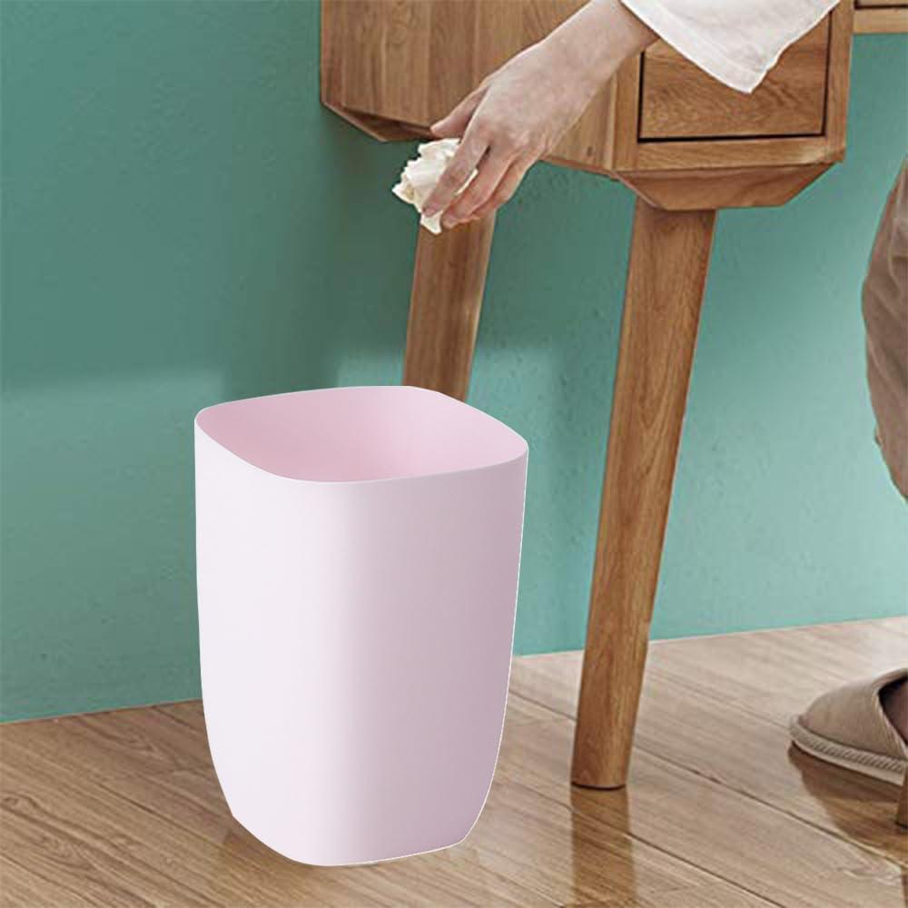 Quick Deals, Lidless Trash Can - Household Trash Basket for Living Room, Bedroom, Kitchen, and Bathroom, Stylish and Durable, Easy to Use, Keeps Spaces Clean and Organized Customizable Features