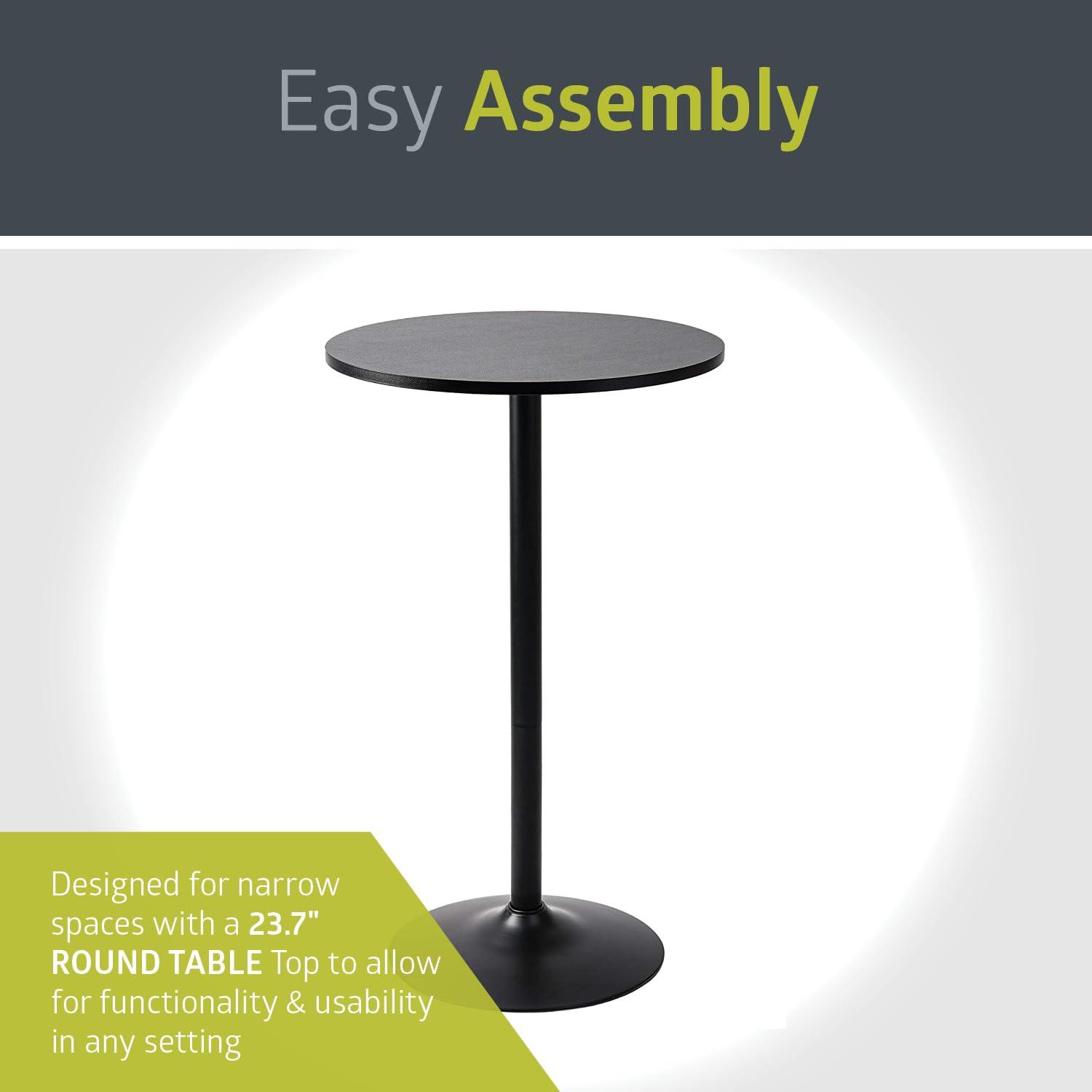 Pearington Black Round High Top Bar Table